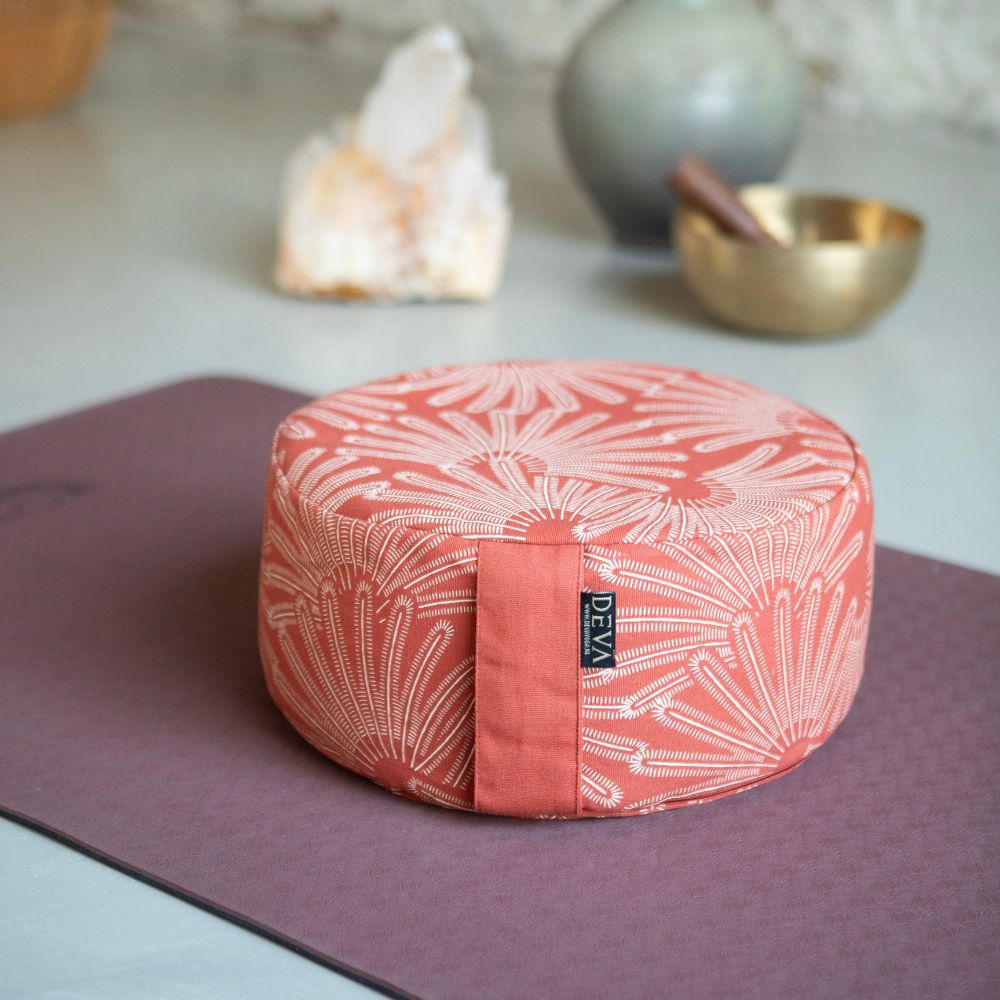 Deva Yoga - Meditatiekussen bio katoen - African Red