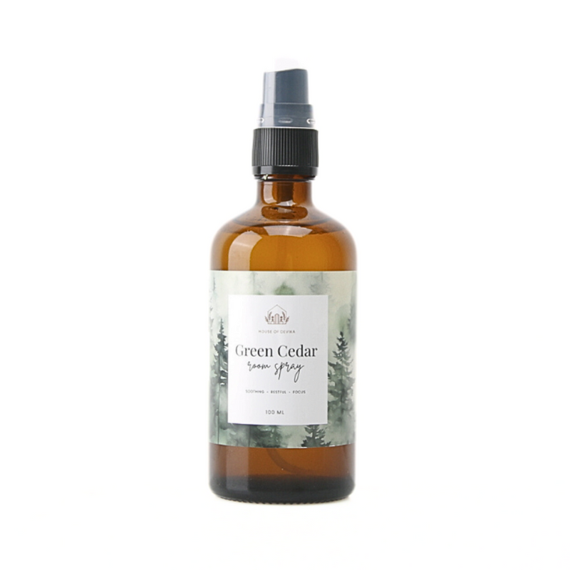 House of Devika Roomspray Green Cedar