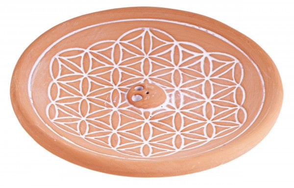 Wierookbrander keramisch met flower of life