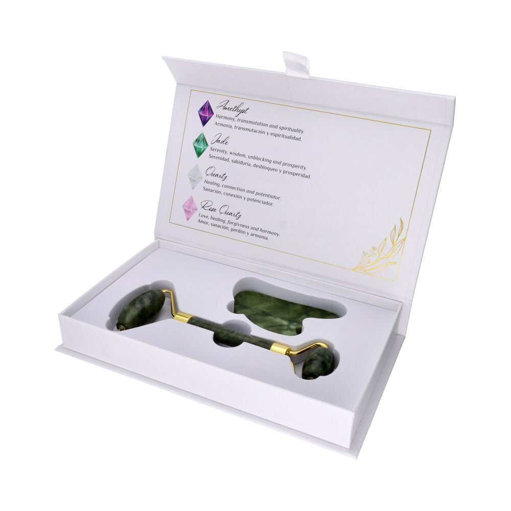 New Jade (Serpentijn) massage set