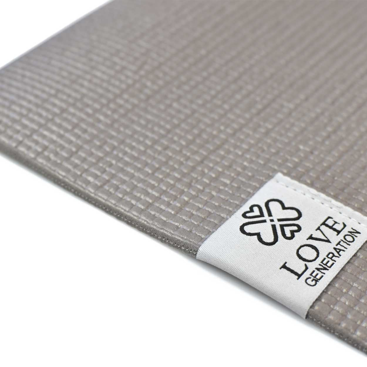 Love generation love yogamat - 4 mm - warm grijs