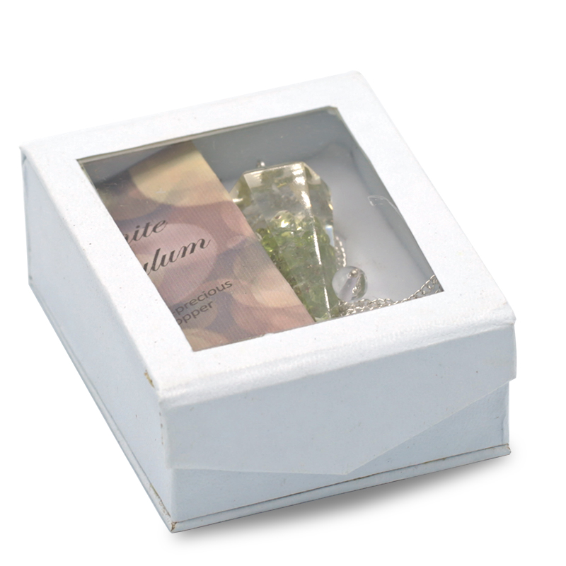 Orgoniet pendel peridoot facet geslepen