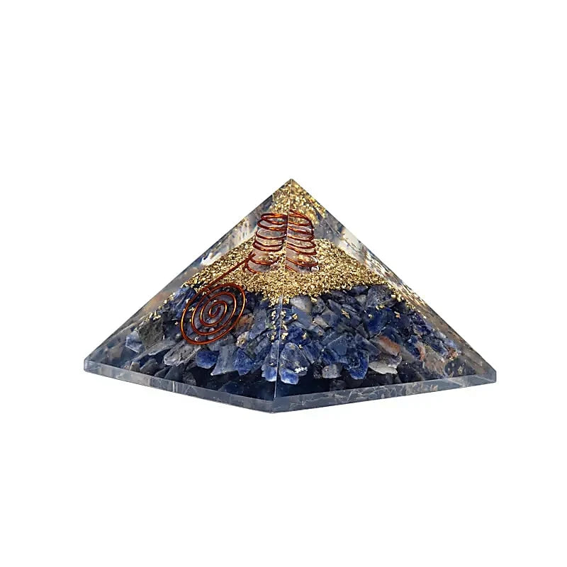 Orgoniet Piramide sodaliet met maan en sterren