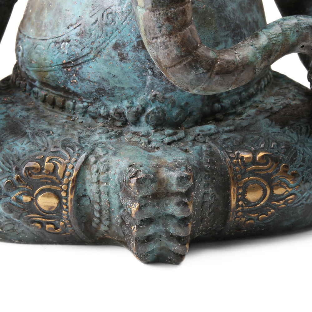 Ganesha Messing Patina Large