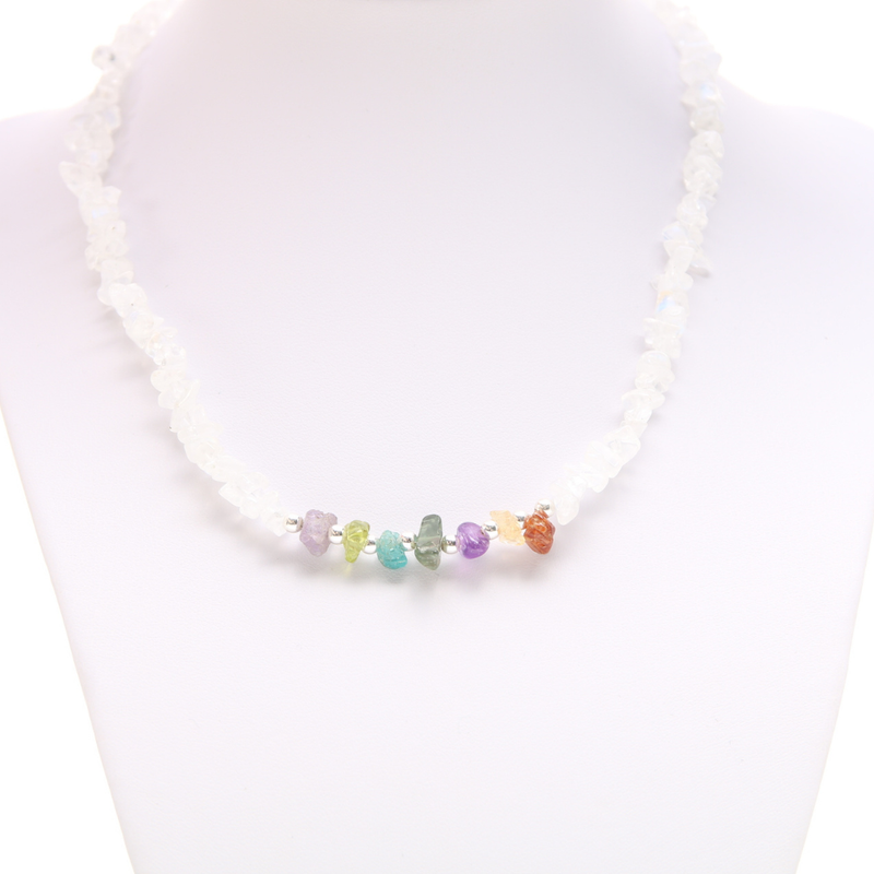 Ketting Maansteen met Chakra