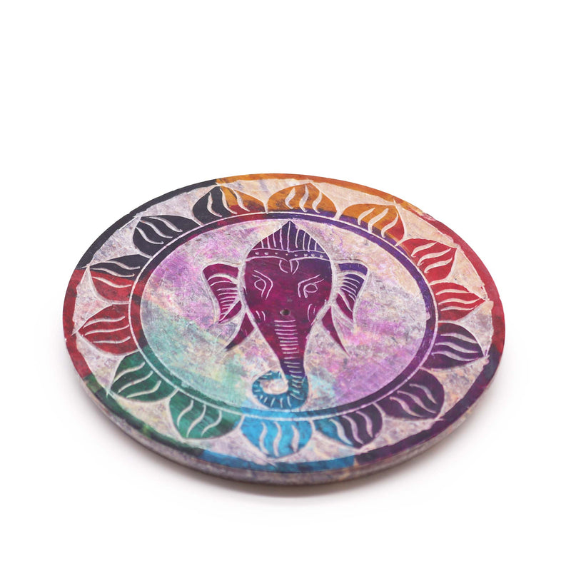 Wierookhouder zeepsteen Ganesha