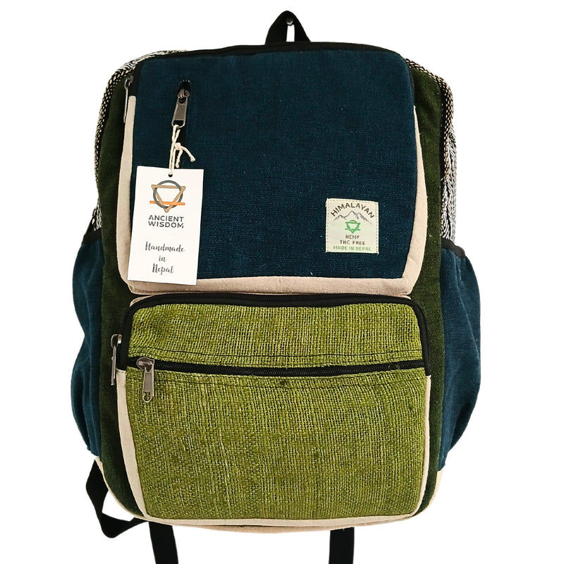 Hennep Adventure rugtas - Teal & Sage