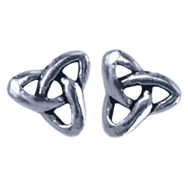 Zilver oorbellen Triqueta