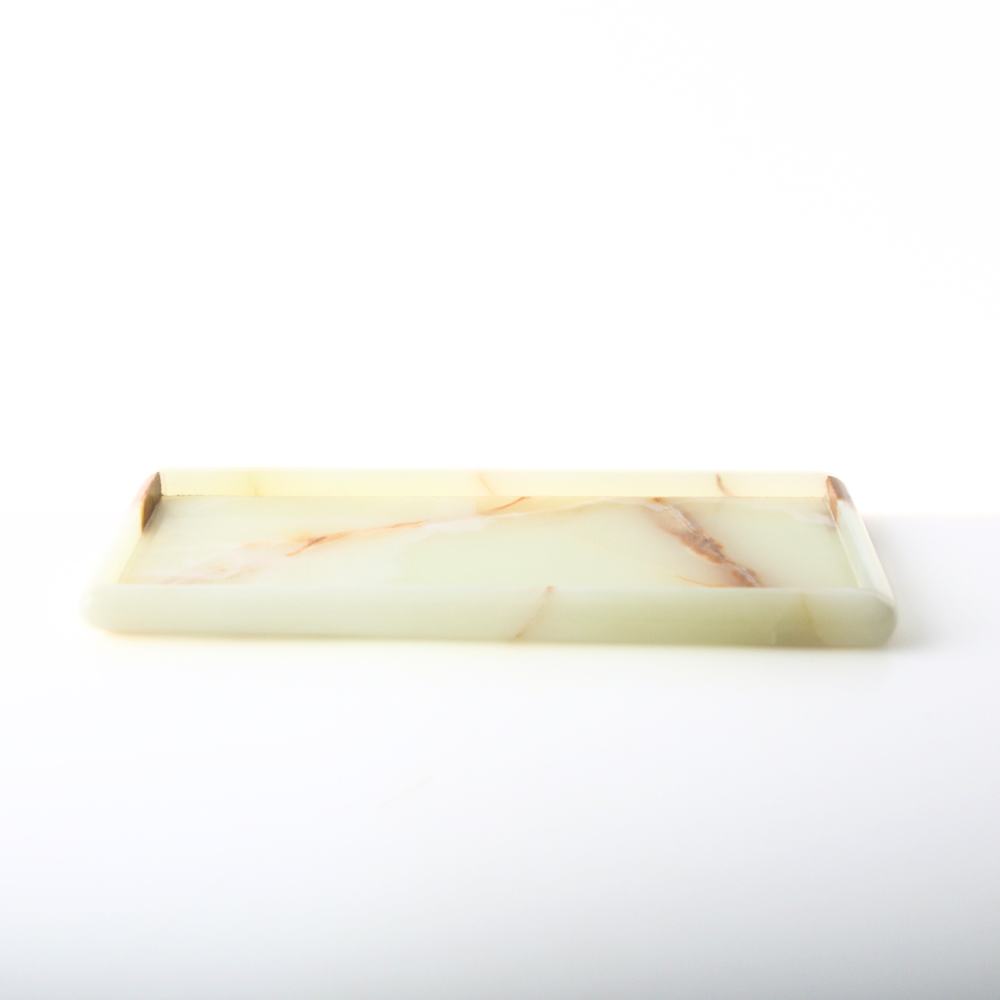 Aragoniet schaal 25x10cm