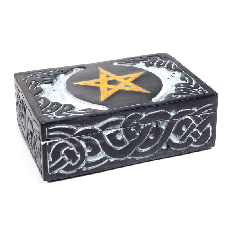 Tarotdoos Pentagram zeepsteen