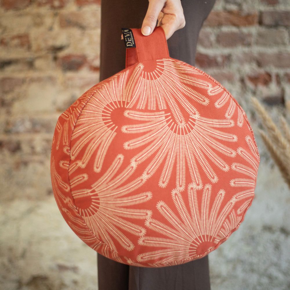 Deva Yoga - Meditatiekussen bio katoen - African Red