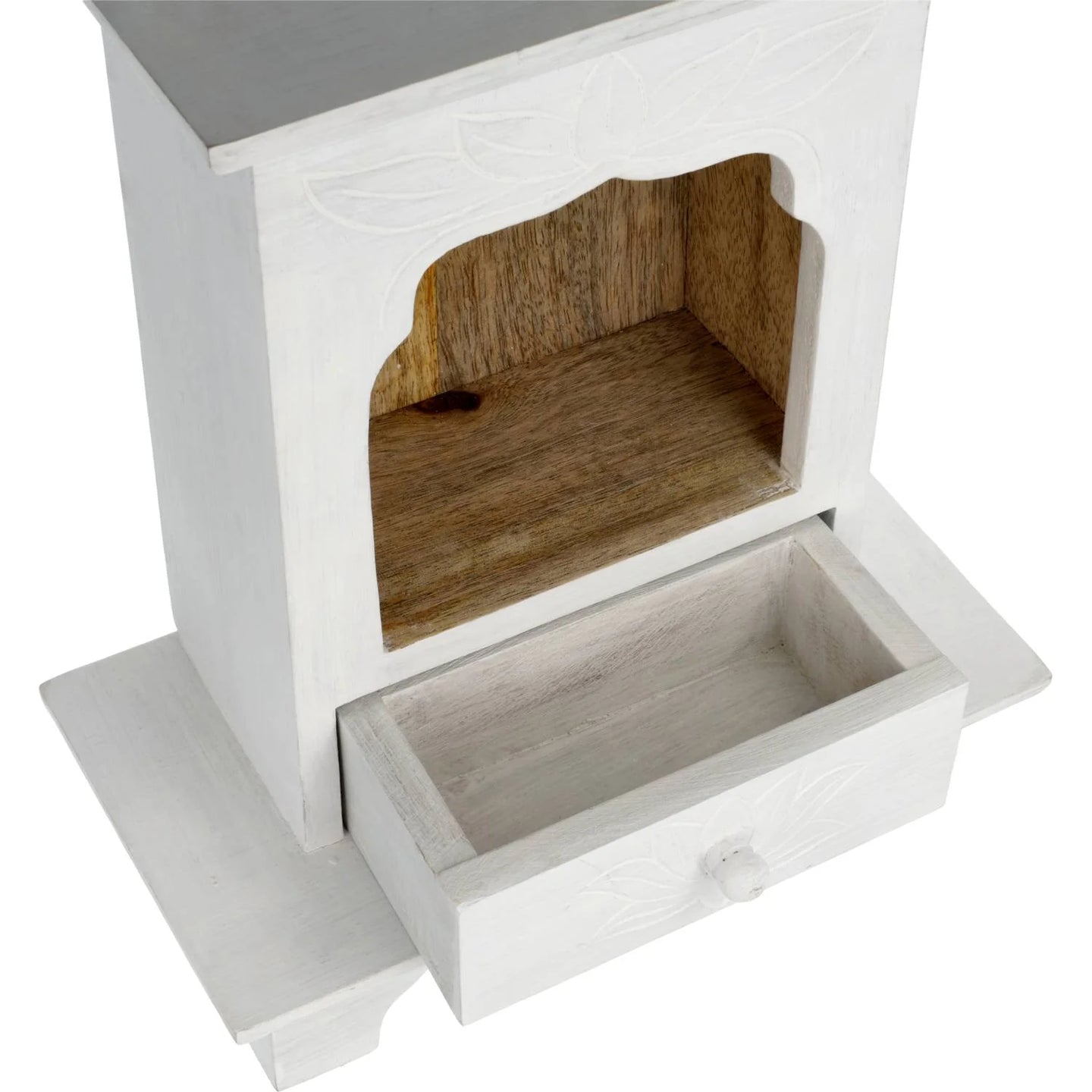 Altaar Mangohout  whitewash met lade