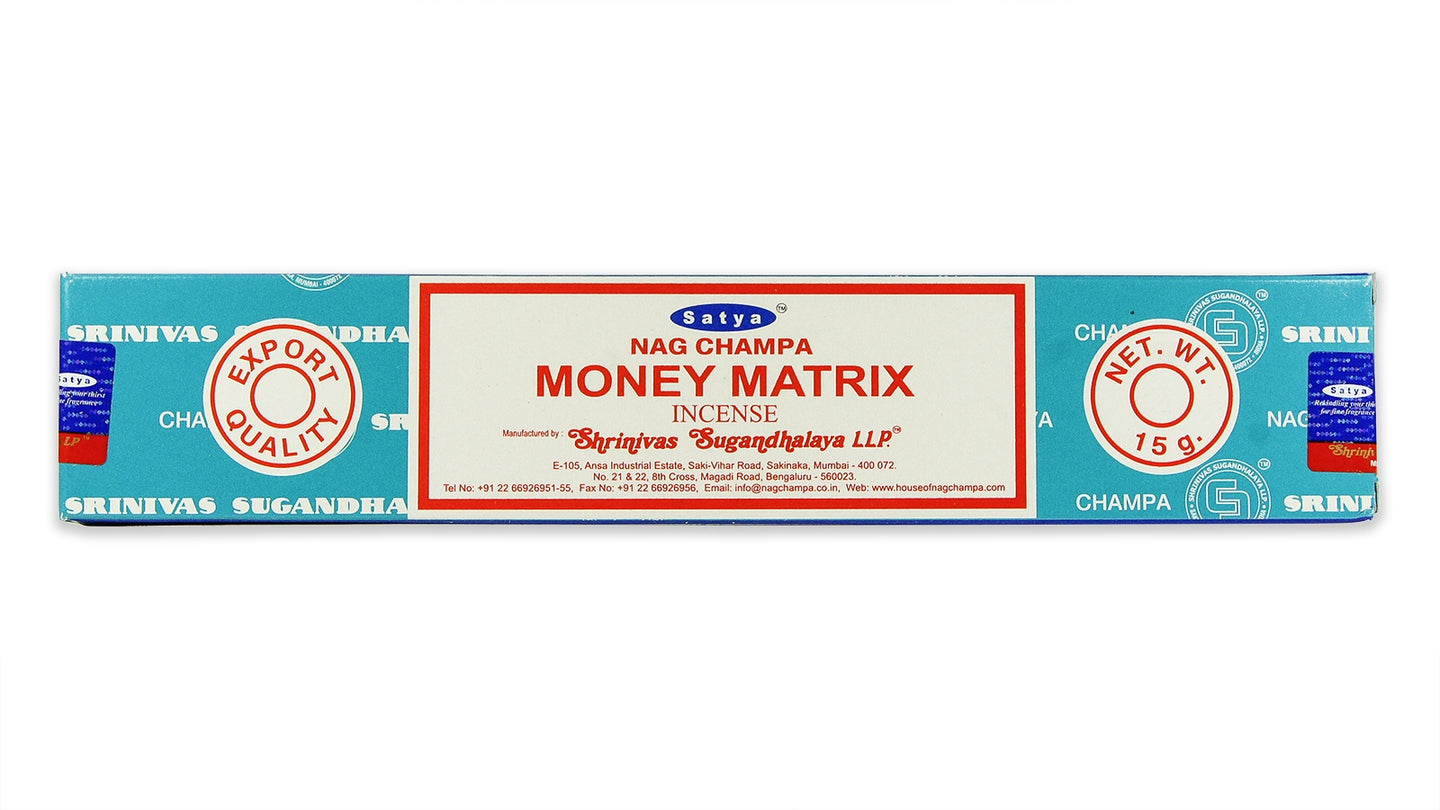 Satya Nag Champa Money Matrix