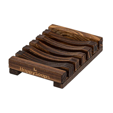 Shampoo Bar- & Zeephouder van Donker Hout
