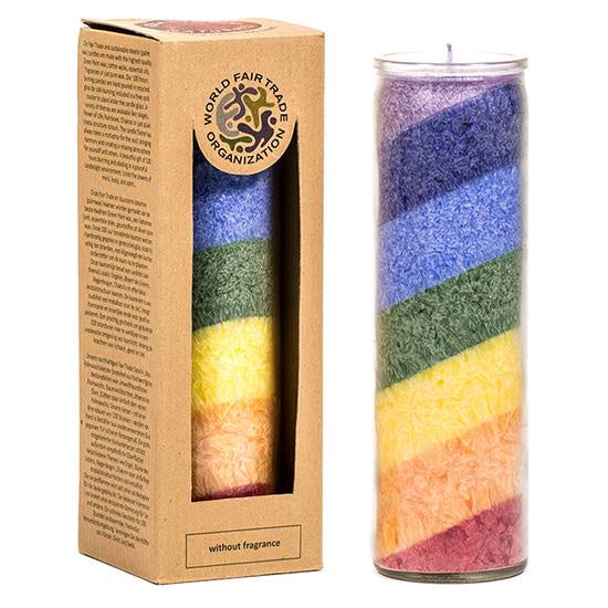 Kaars stearine regenboog geurloos
