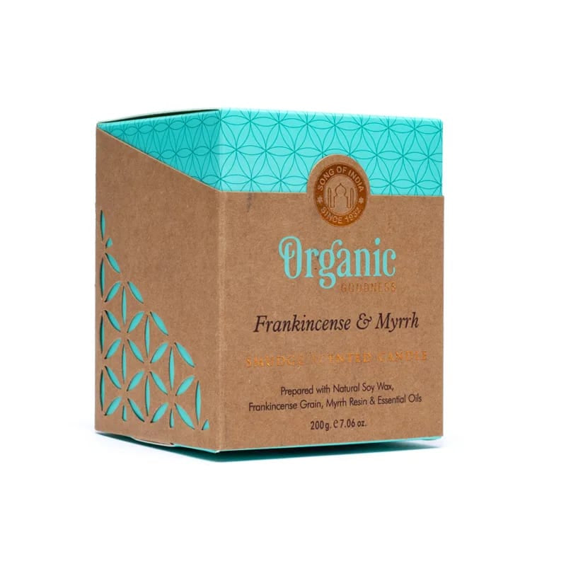 Organic Goodness geurkaars Frankincense & Mirre