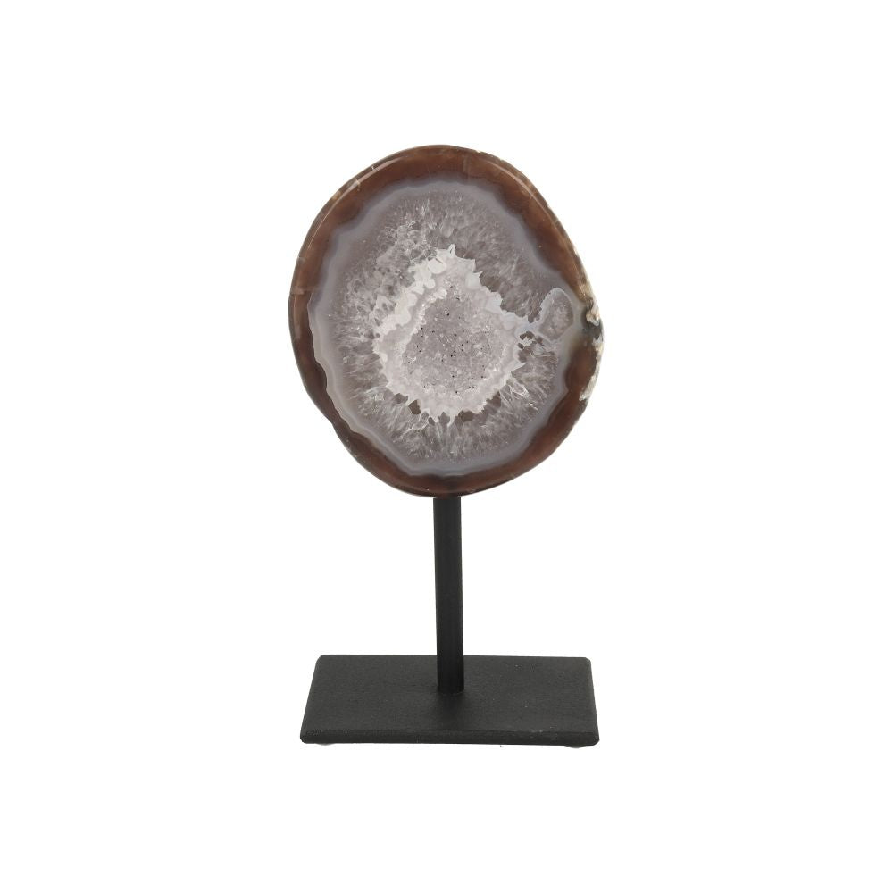 Agaat Geode op standaard - 8