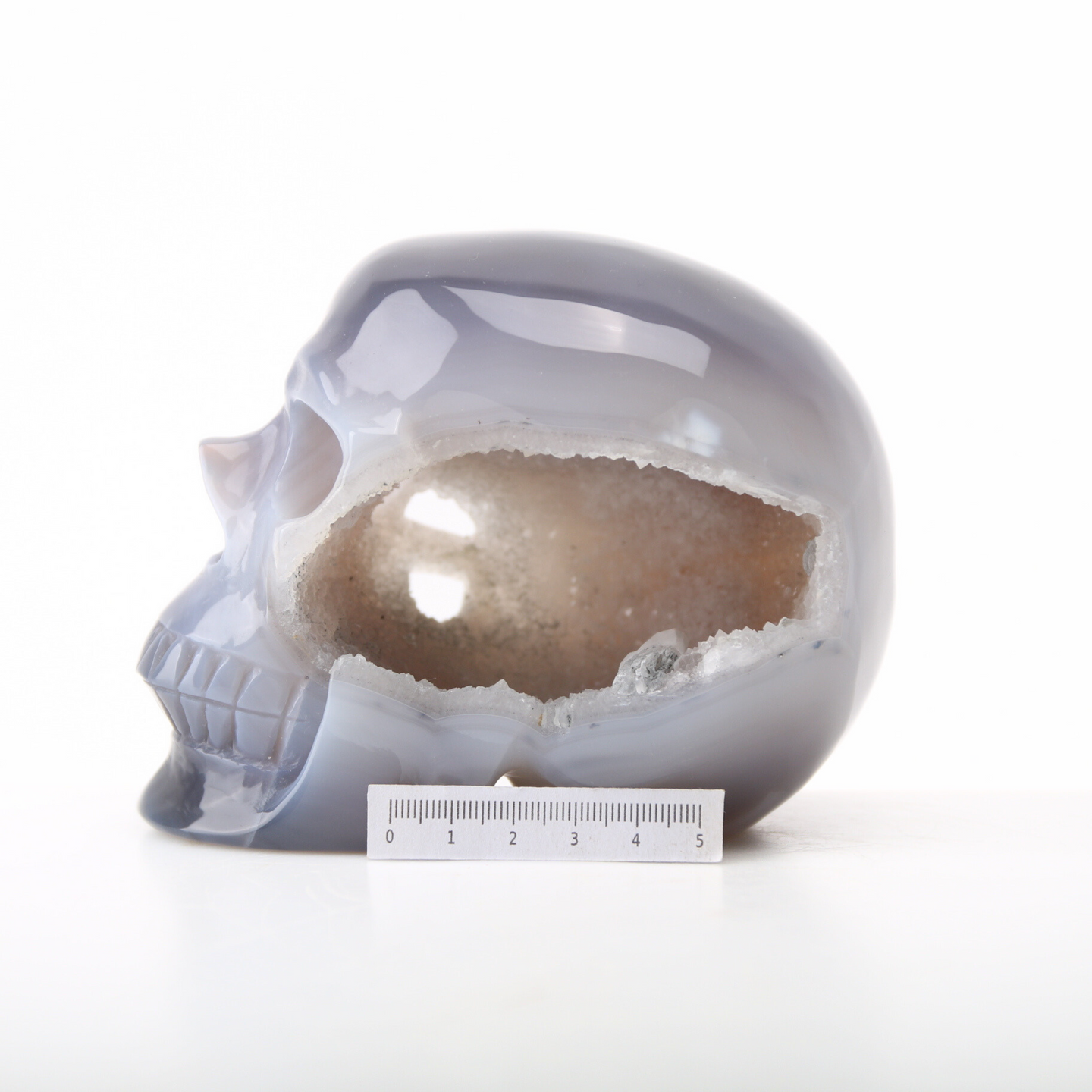 Agaat Geode Skull - 1