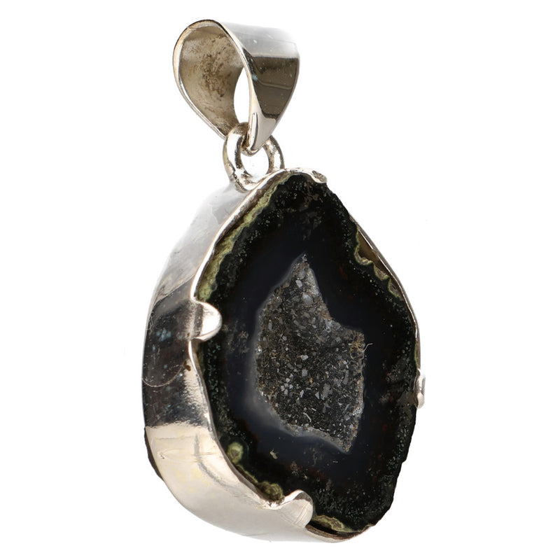 Agaat Geode Zilveren 925 Hanger - A