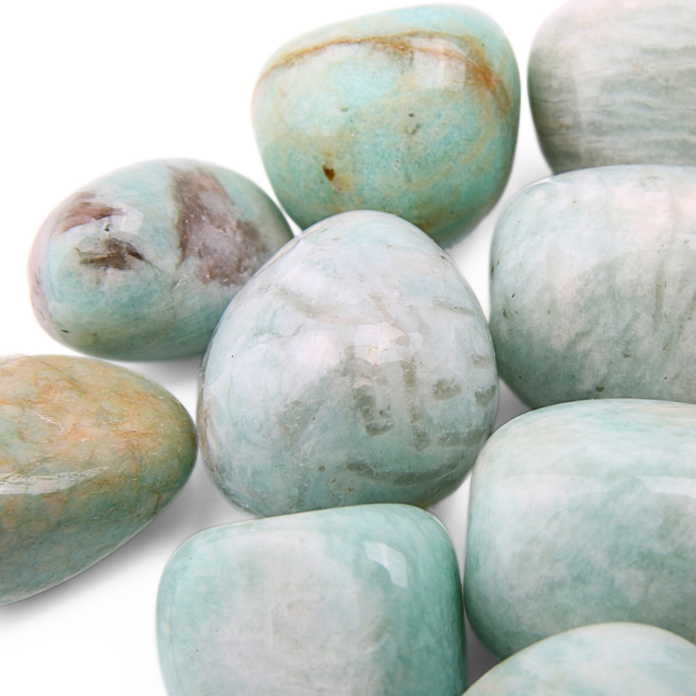 Amazoniet trommelsteen