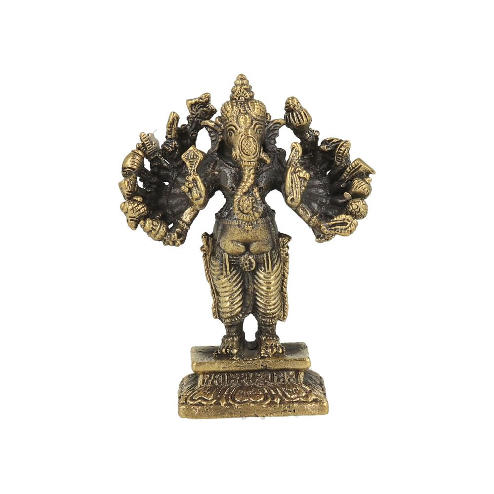 Ganesha staand met 16 armen 6,5cm