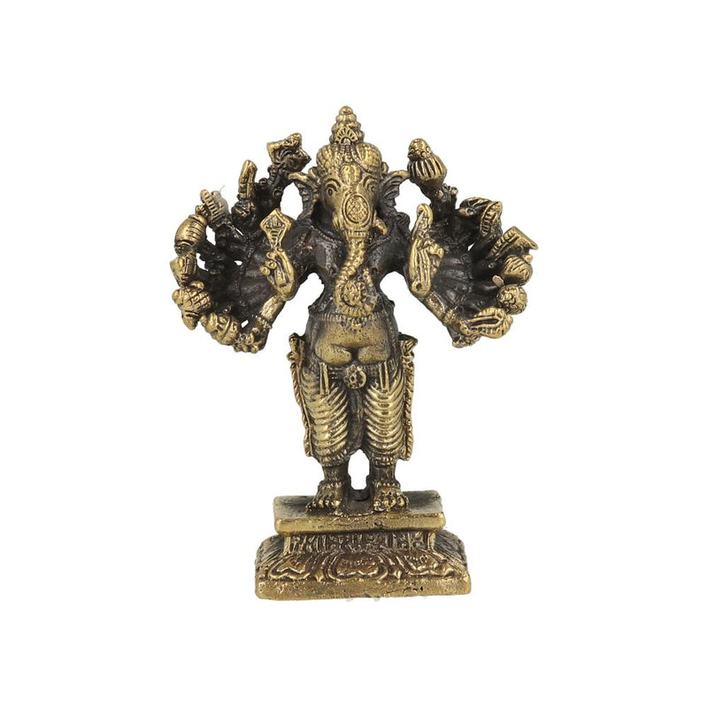 Ganesha staand met 16 armen 6,5cm