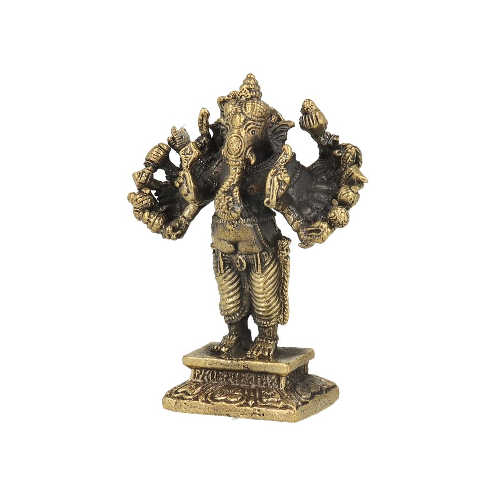 Ganesha staand met 16 armen 6,5cm