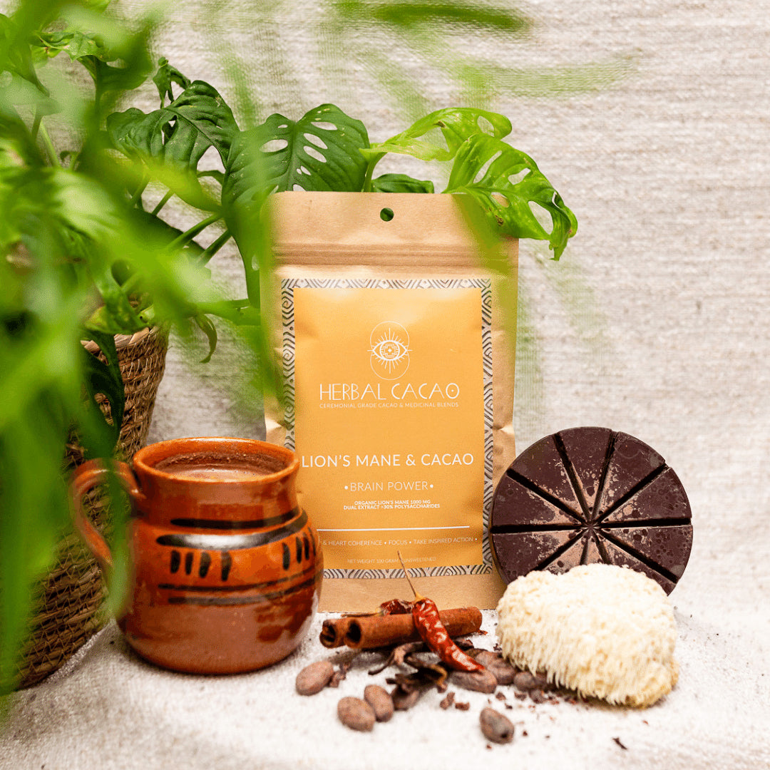 Herbal Cacao Lion's Mane & Cacao - Golden Focus 500gr