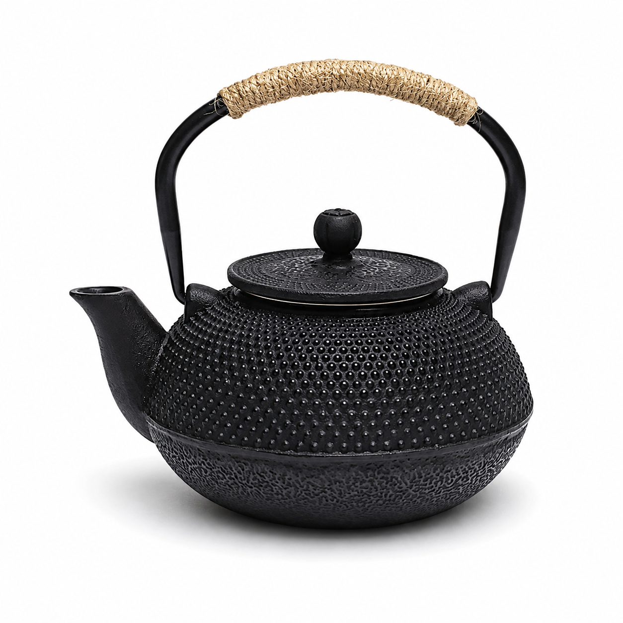 Japanse stijl Tetsubin zwarte gietijzeren theepot 0.6 lt