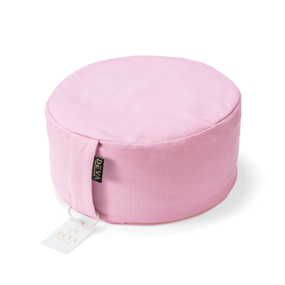 Deva Yoga - Meditatiekussen bio katoen - Sweet Pink