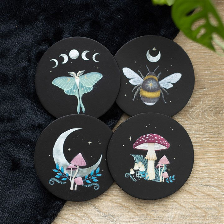 Onderzetter set van 4 Dark Forrest
