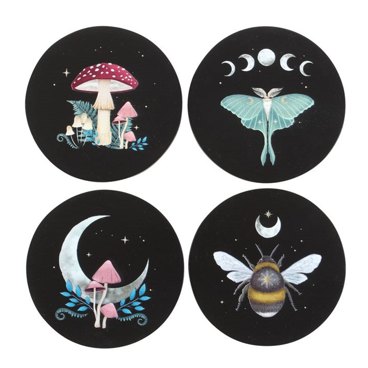 Onderzetter set van 4 Dark Forrest