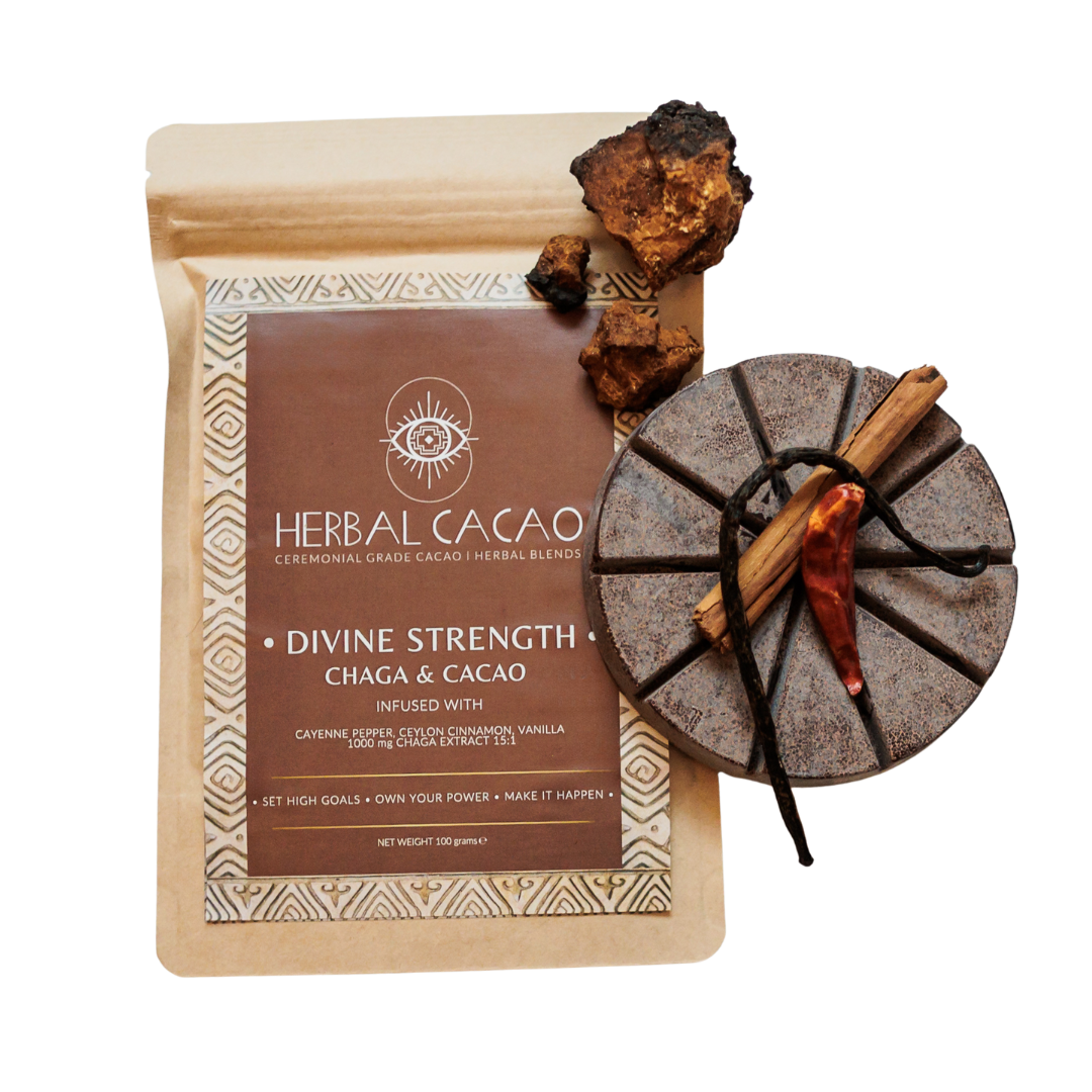 Herbal Cacao Chaga & Cacao - Divine Strength