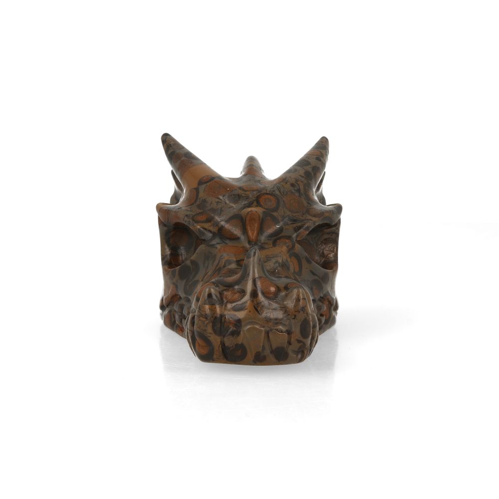 Luipaard Jaspis Dragon Skull - 2