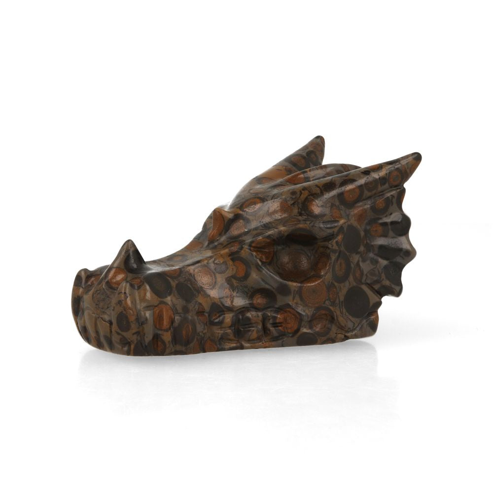 Luipaard Jaspis Dragon Skull - 2