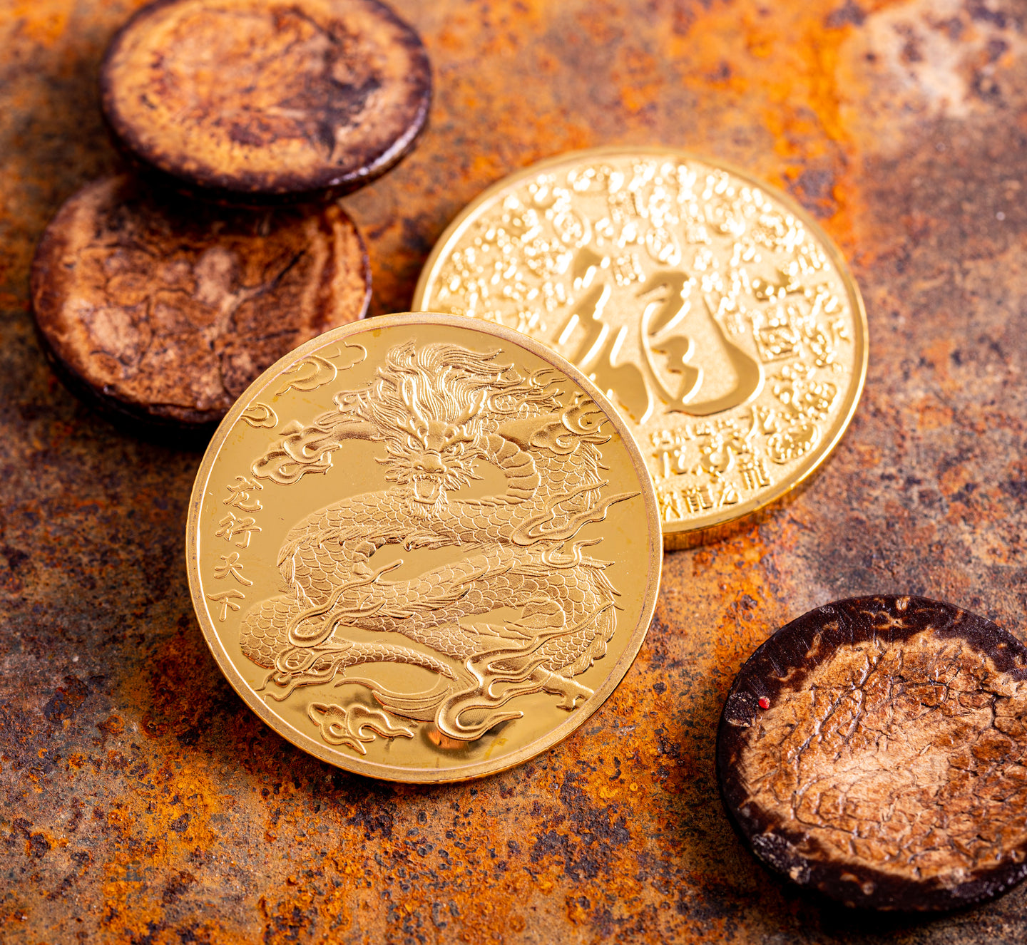 Geluksmunt draak 40mm