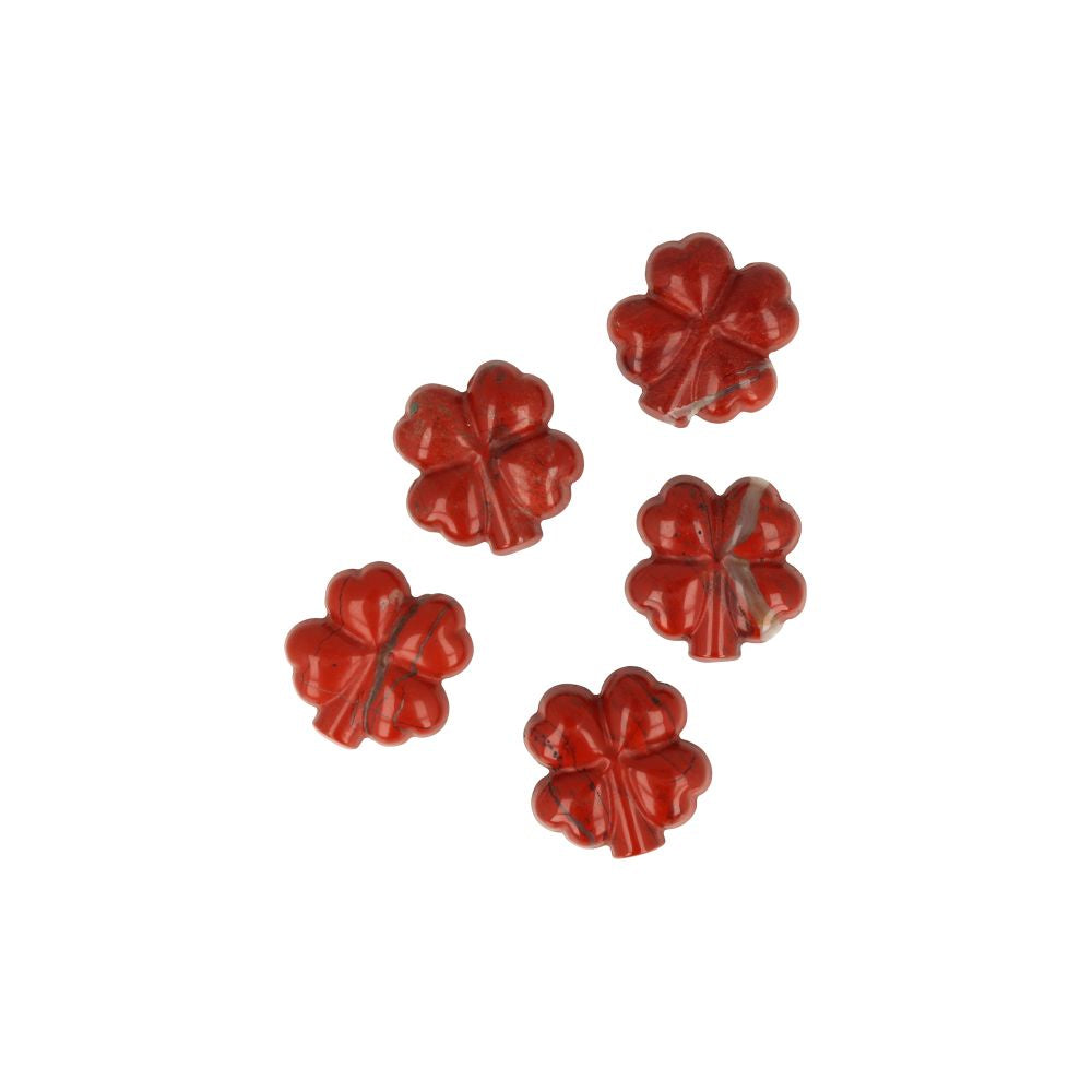 Jaspis Rood Klavertje Vier - Mini
