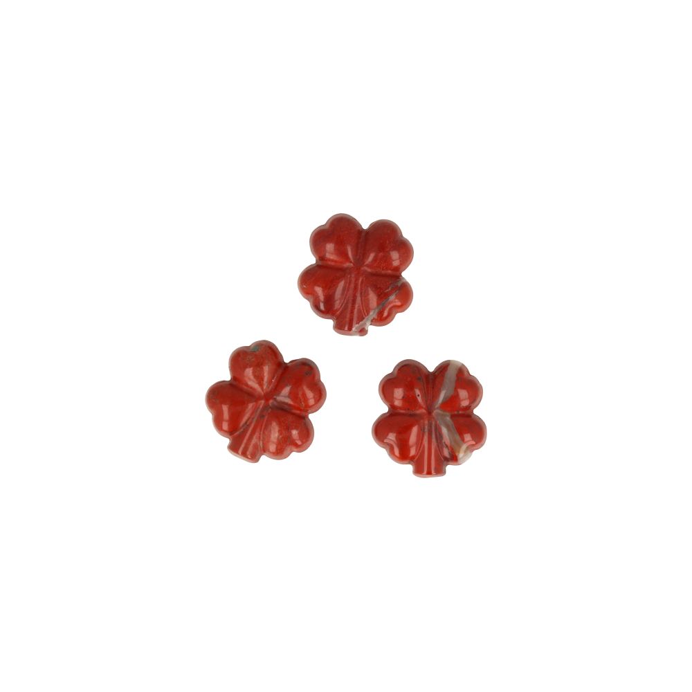 Jaspis Rood Klavertje Vier - Mini