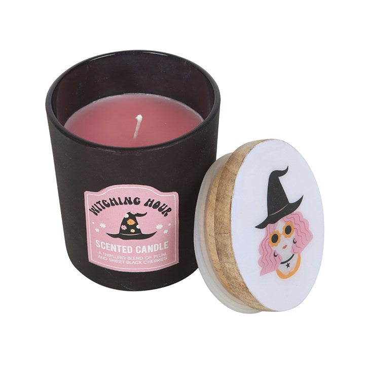 Witching Hour Plum and Black Cherry kaars
