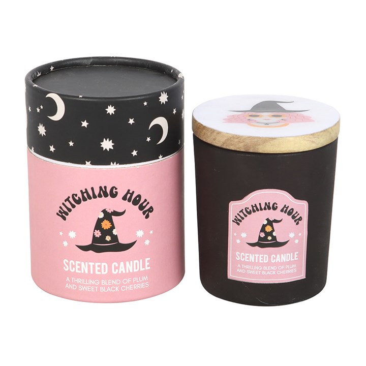 Witching Hour Plum and Black Cherry kaars