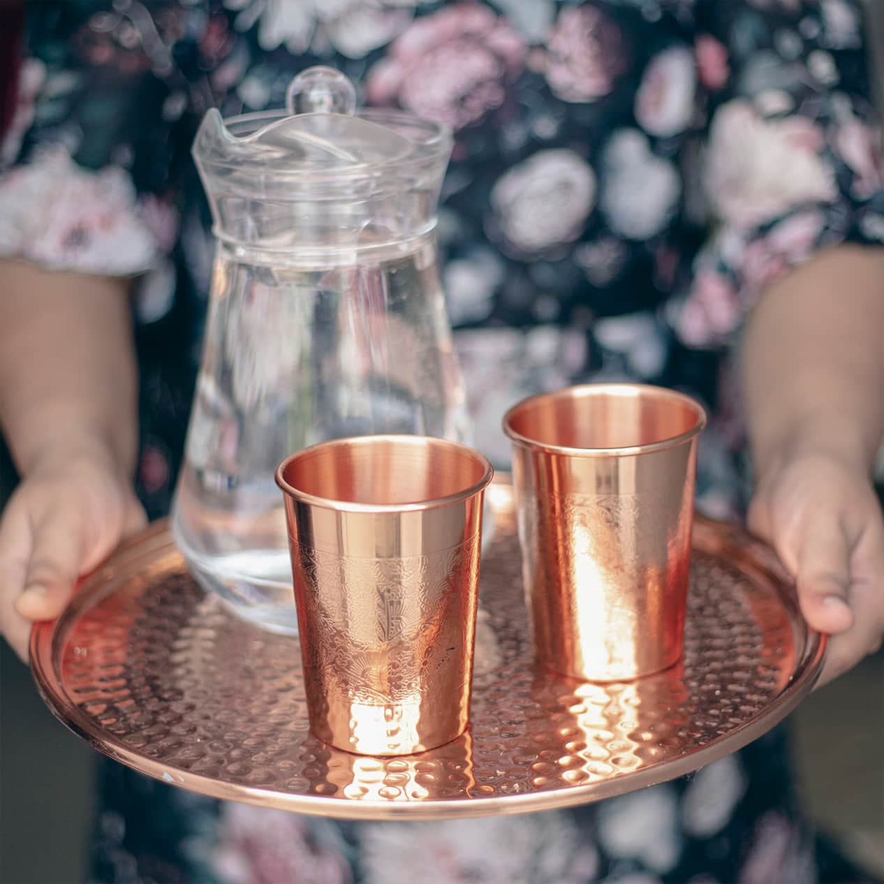 Koperen dienblad - schaal