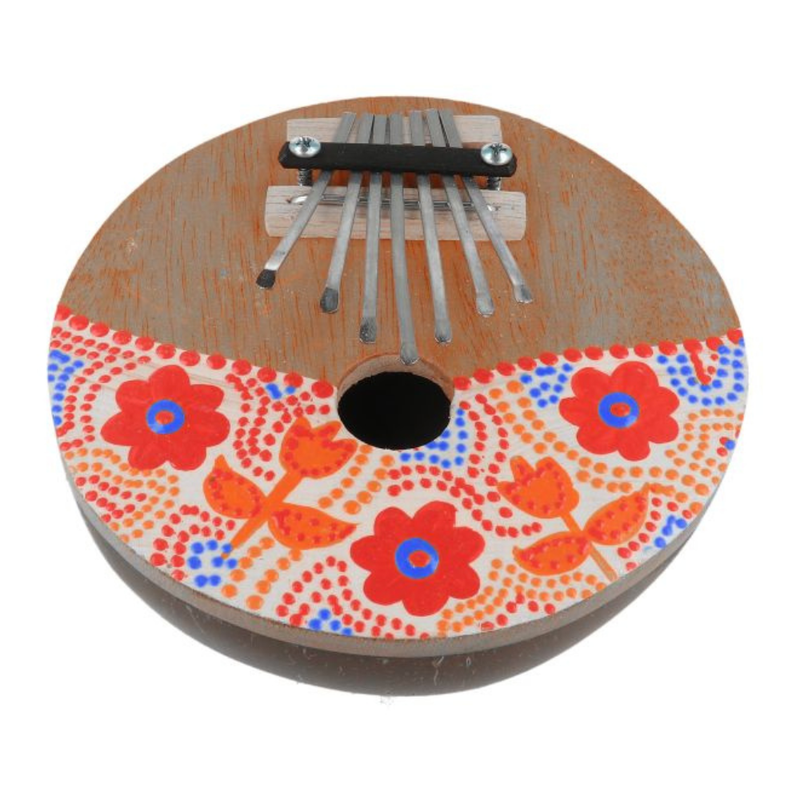Kalimba Aboriginal Bloemen van Kokosnoot
