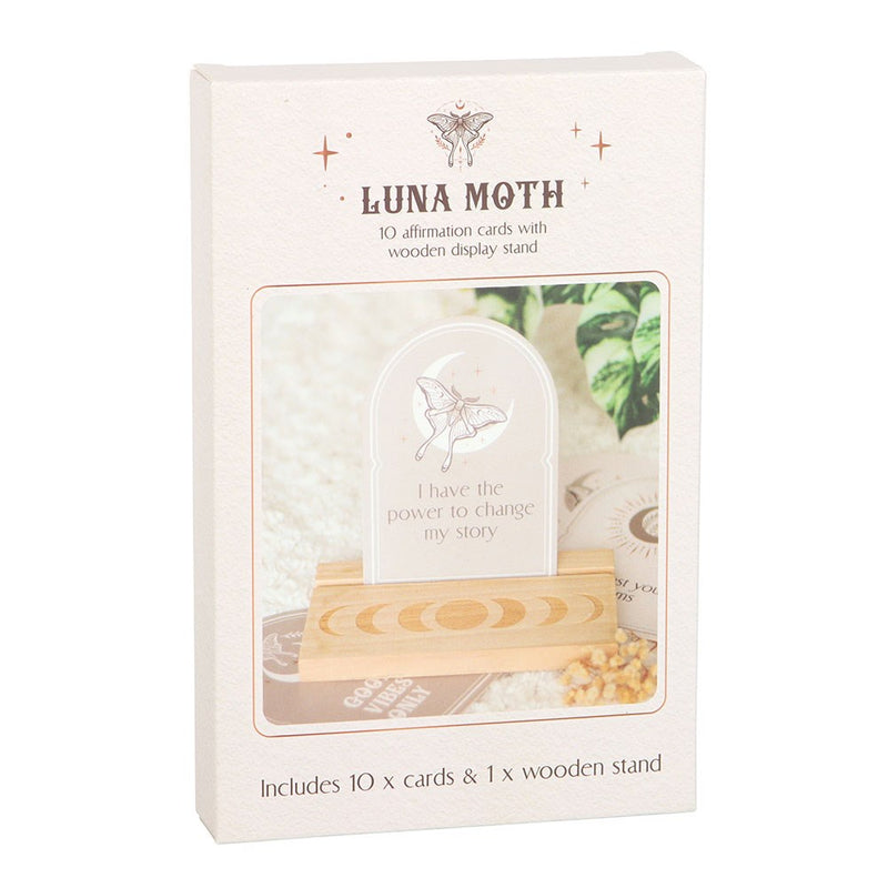 Luna Moth Affirmation Cards with Stand