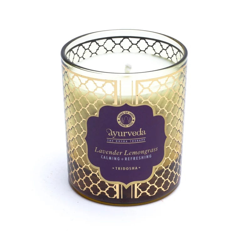 Tridosha lavendel citroengras Ayurveda geurkaars