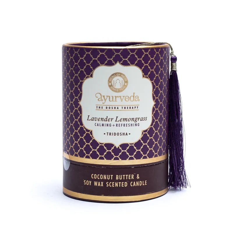 Tridosha lavendel citroengras Ayurveda geurkaars