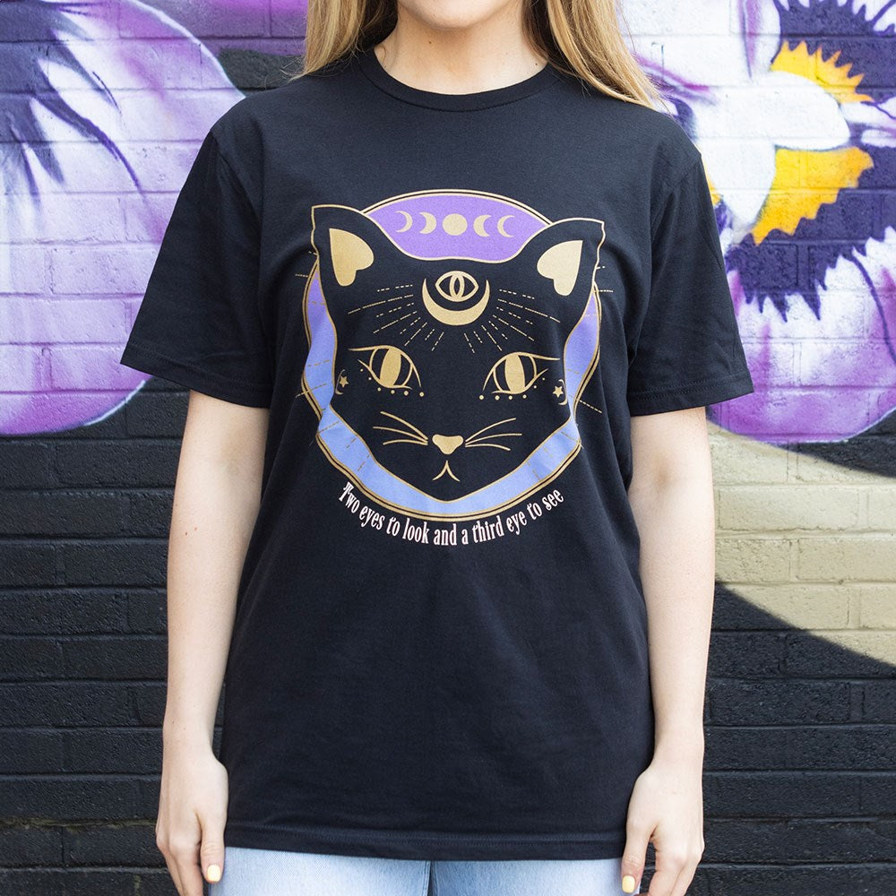 T-shirt Mystic Mog Black Cat