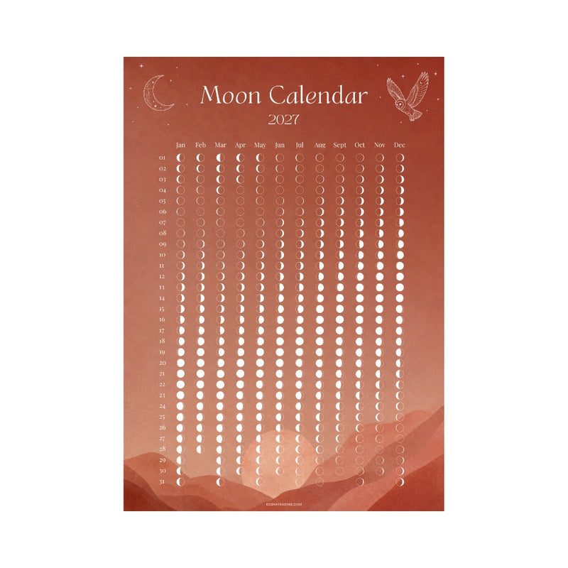 Maankalender 2027 - A4