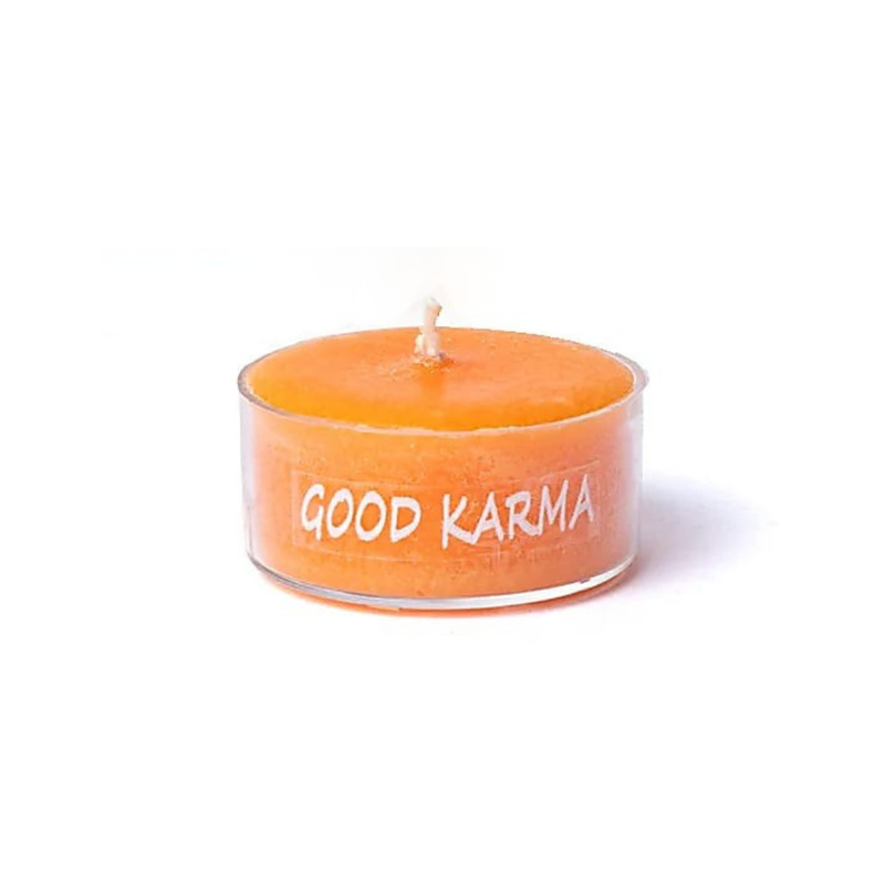 Good Karma theelicht kaarsjes stearine in pot
