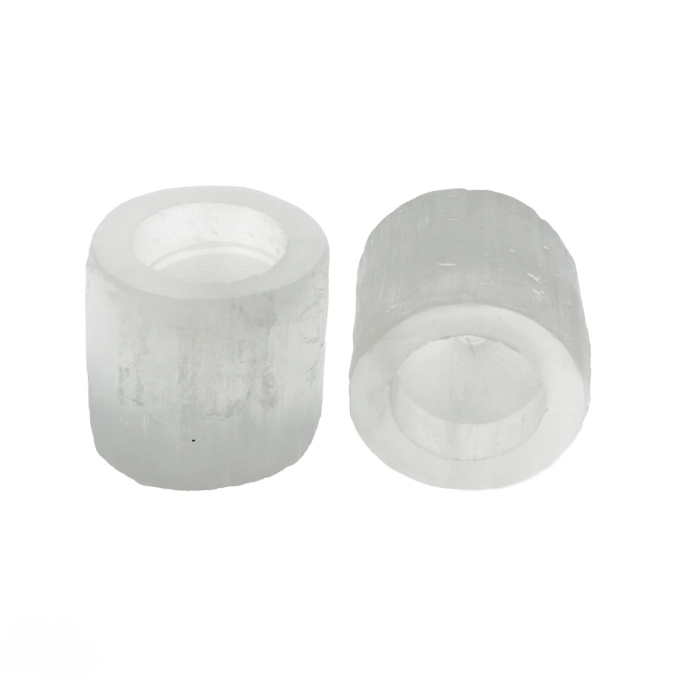 Sfeerlicht seleniet theelicht 8cm