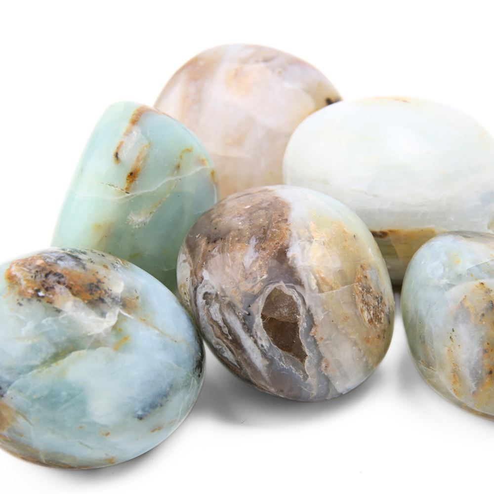 Opaal Andes Blauw trommelsteen